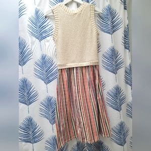 Zara spring dress, Sleeveless Crochet Bodice 🌈
